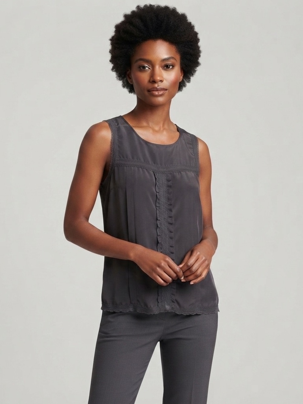 Search for Sanity Black Sleeveless Blouse / Tank Top - Size M